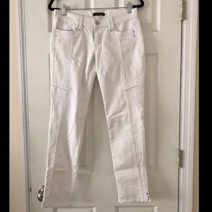WHBM White Straight Jeans
